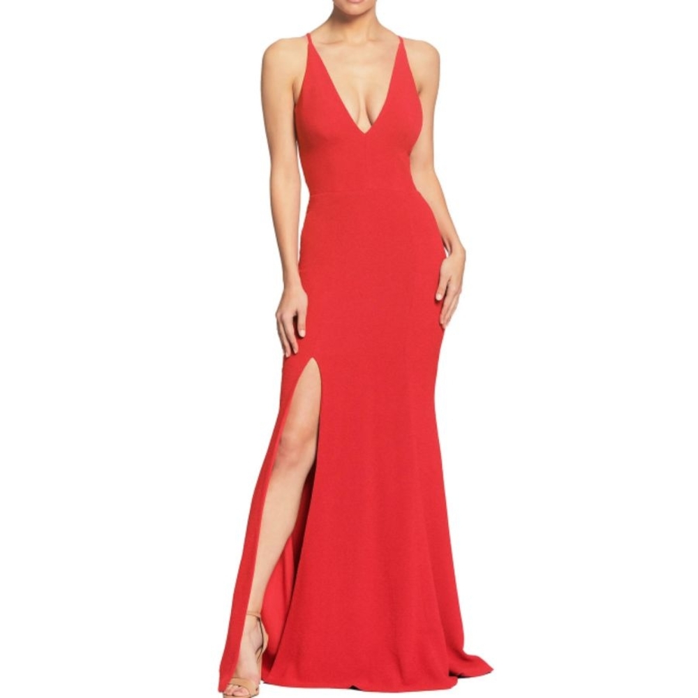Elegant Red Evening Gown